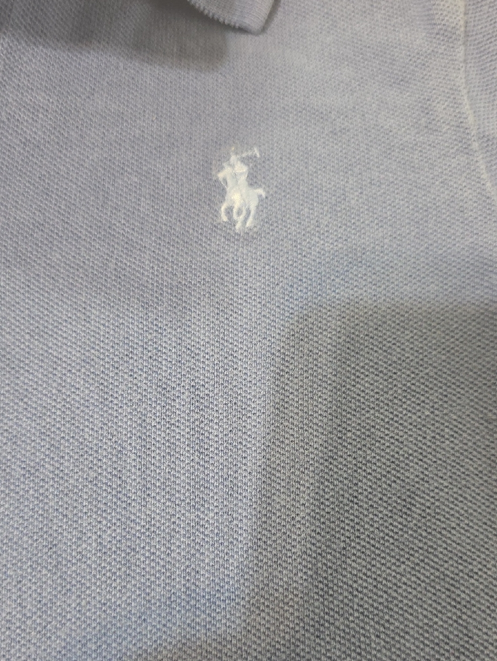 Ralph Lauren Boys Short Sleeve Polo in Light Blue Size 7 - Picture 3 of 3